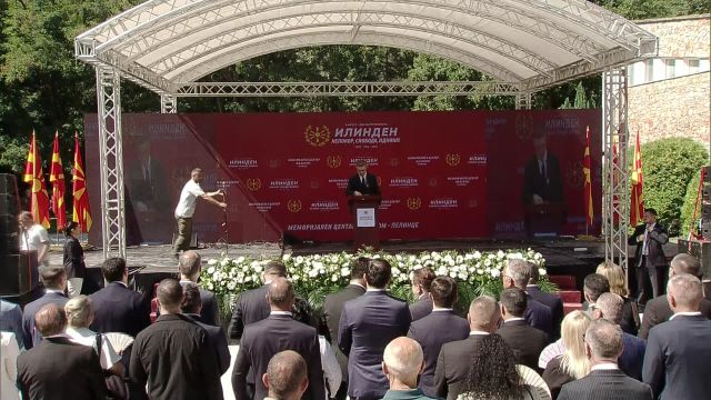 Përplasje politike pas fjalimit të Ilindenit  LSDM  Mickoski e shfrytëzoi Ilindenin për ndarje